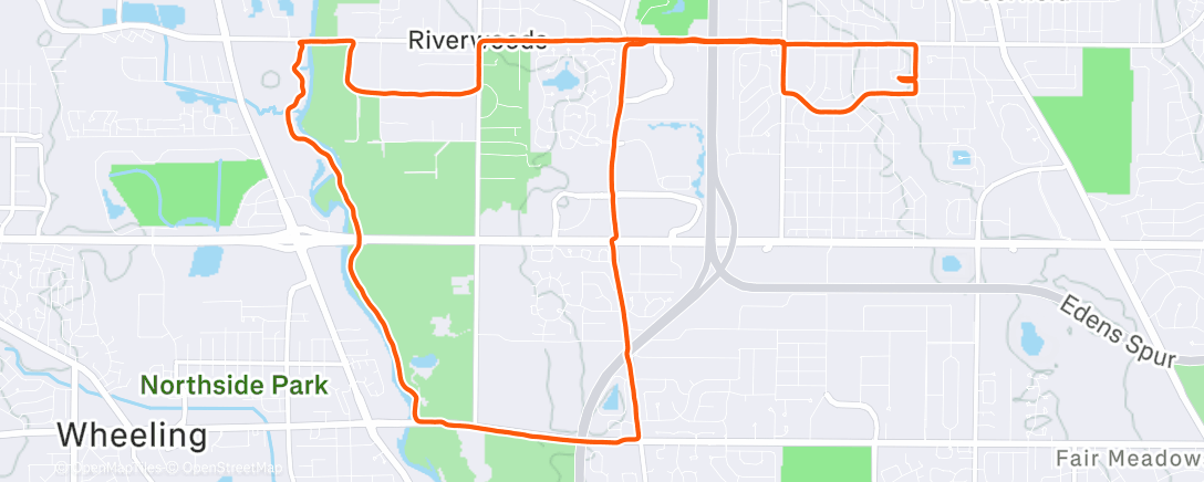 Map of the activity, Back in the flatlands. Go Ravens!