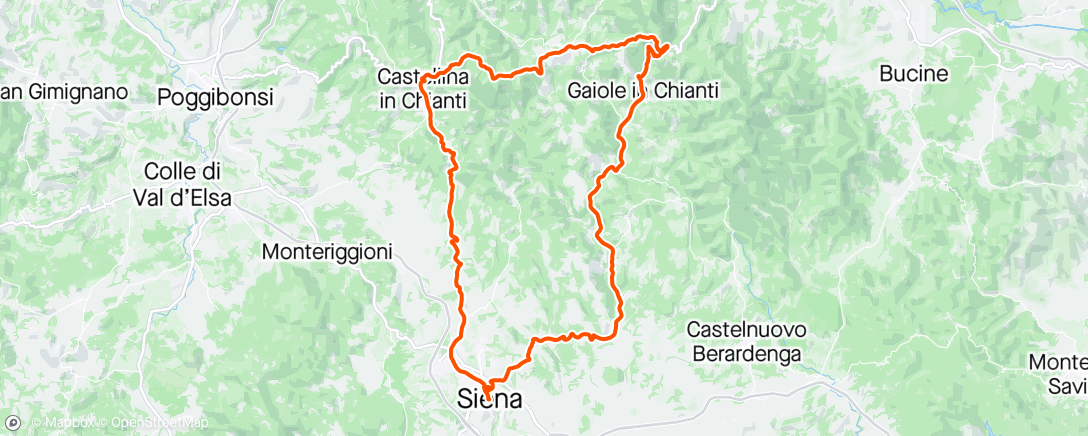 Map of the activity, Tuscany day IV - porchetta time