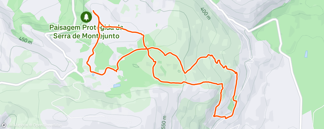 Map of the activity, Mini Montejunto