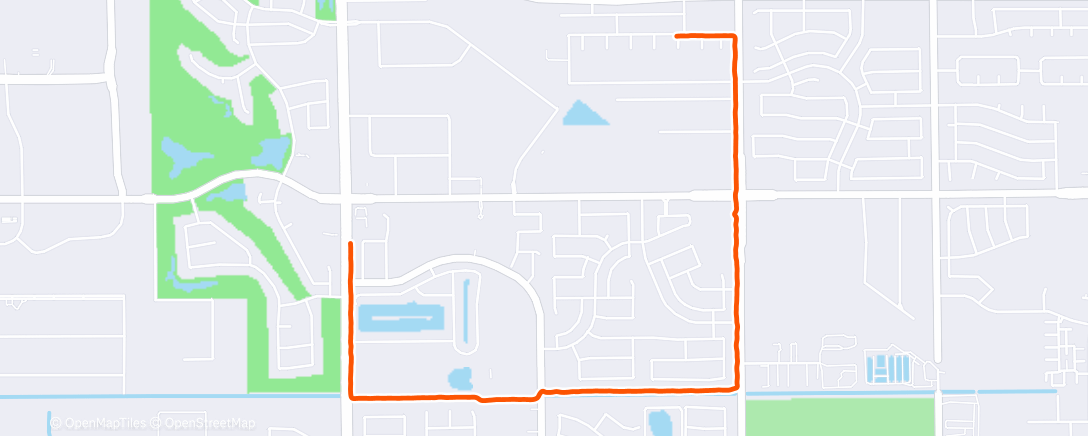 Map of the activity, 8.5mi Long Run