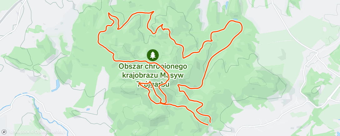 Map of the activity, Lunch Trail Run