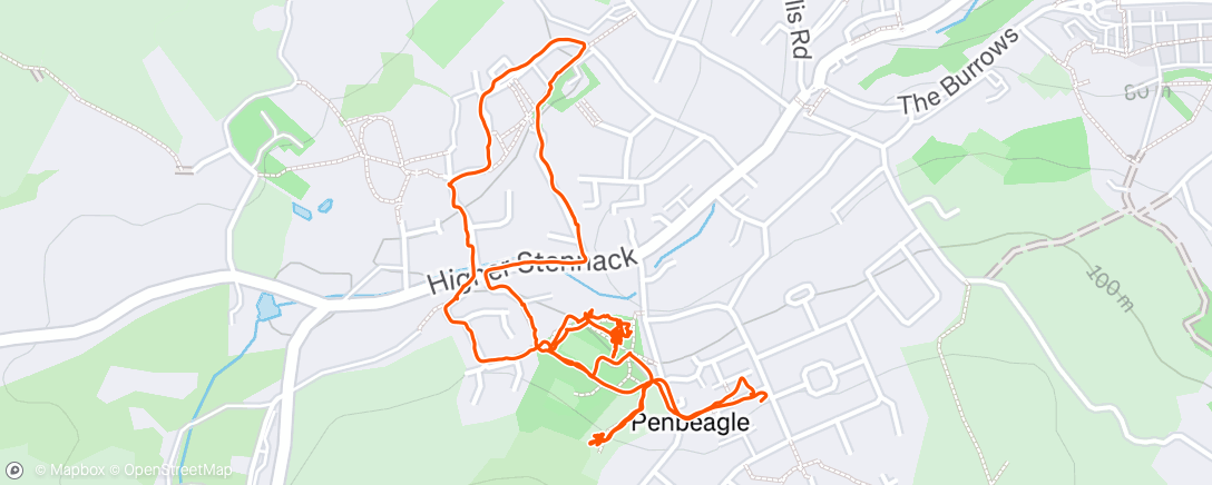 Map of the activity, Morning Walk