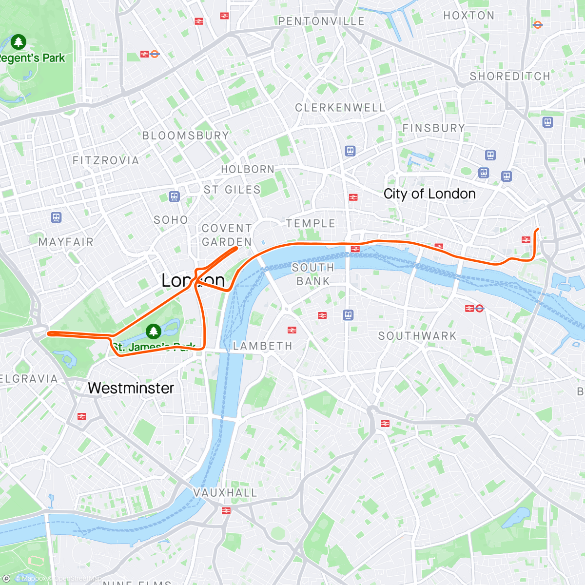 Mapa da atividade, Zwift - Group Ride: ZSUN vFUN Social Ride - 1.7-1.9 w/kg (D) on Classique Reverse in London