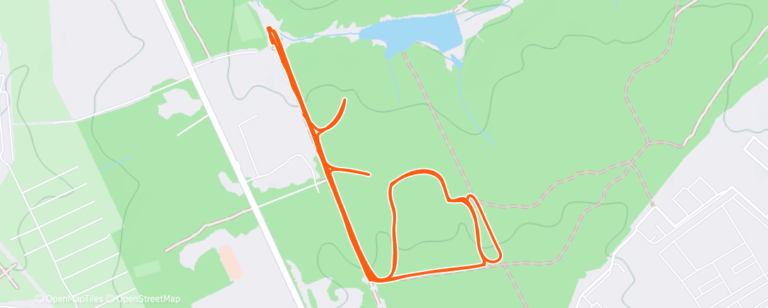 Map of the activity, Afternoon Nordic Ski