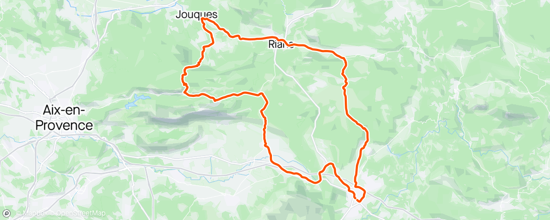 Map of the activity, Saint Max, Col des Portes, Grand Sambuc, Esparron