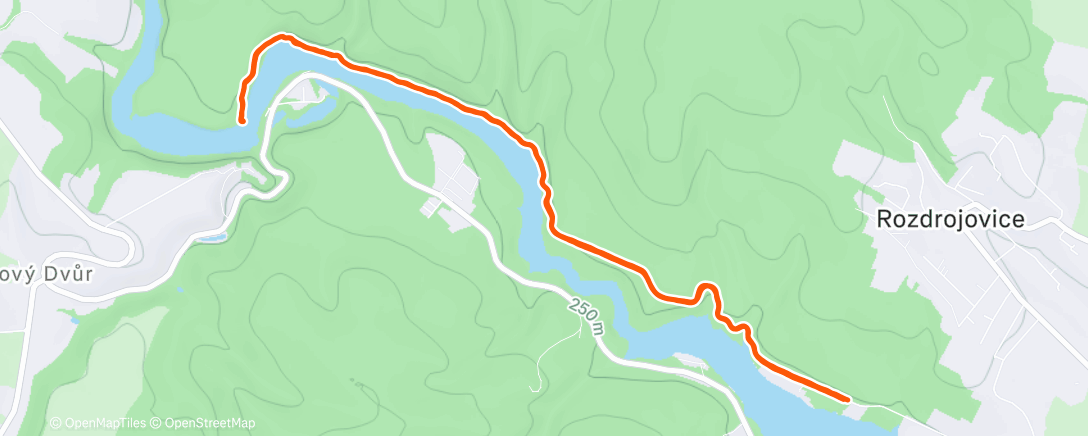 Map of the activity, Vanoční výběh z RZ 🎄🎄