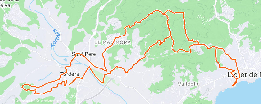 Map of the activity, Gravel day