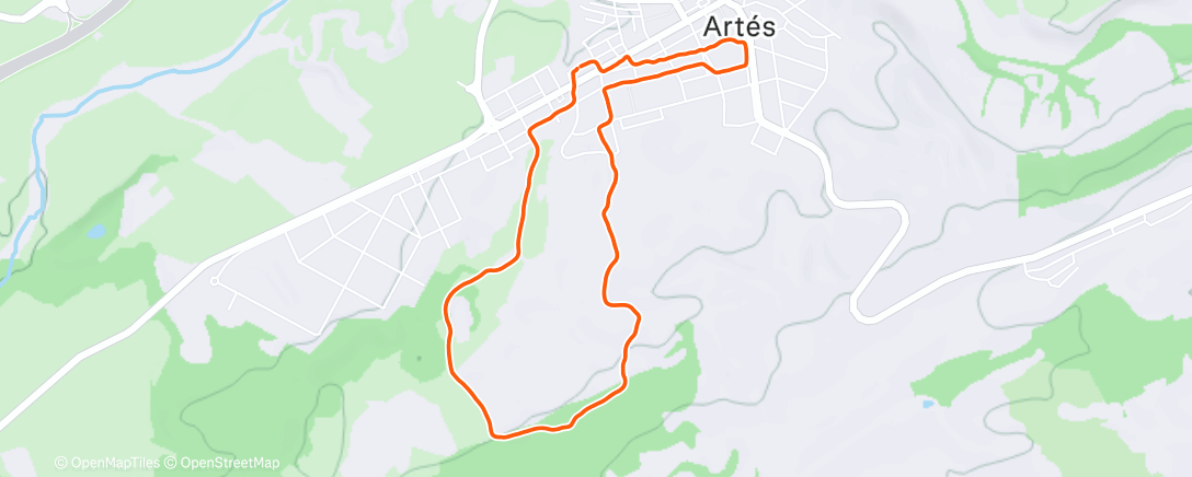 Карта физической активности (Senderismo a la hora del almuerzo)