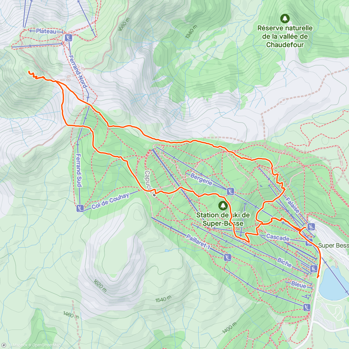 Map of the activity, Puy de Sancy avec Camille et Valentin