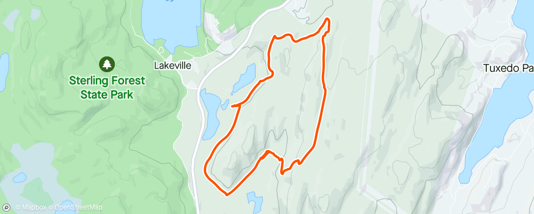 Mapa da atividade, Mountain Bike - Cyclemeter