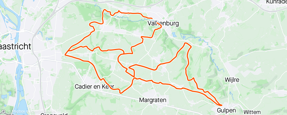Mapa da atividade, Valkenburg offday / niet 100% fit