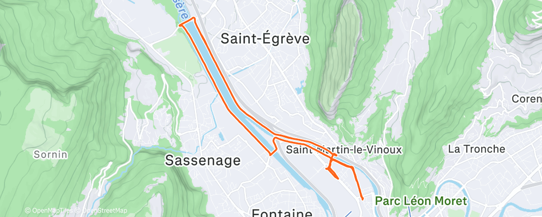 Map of the activity, 2x7x50"/40" avec un vent glacial 🥶