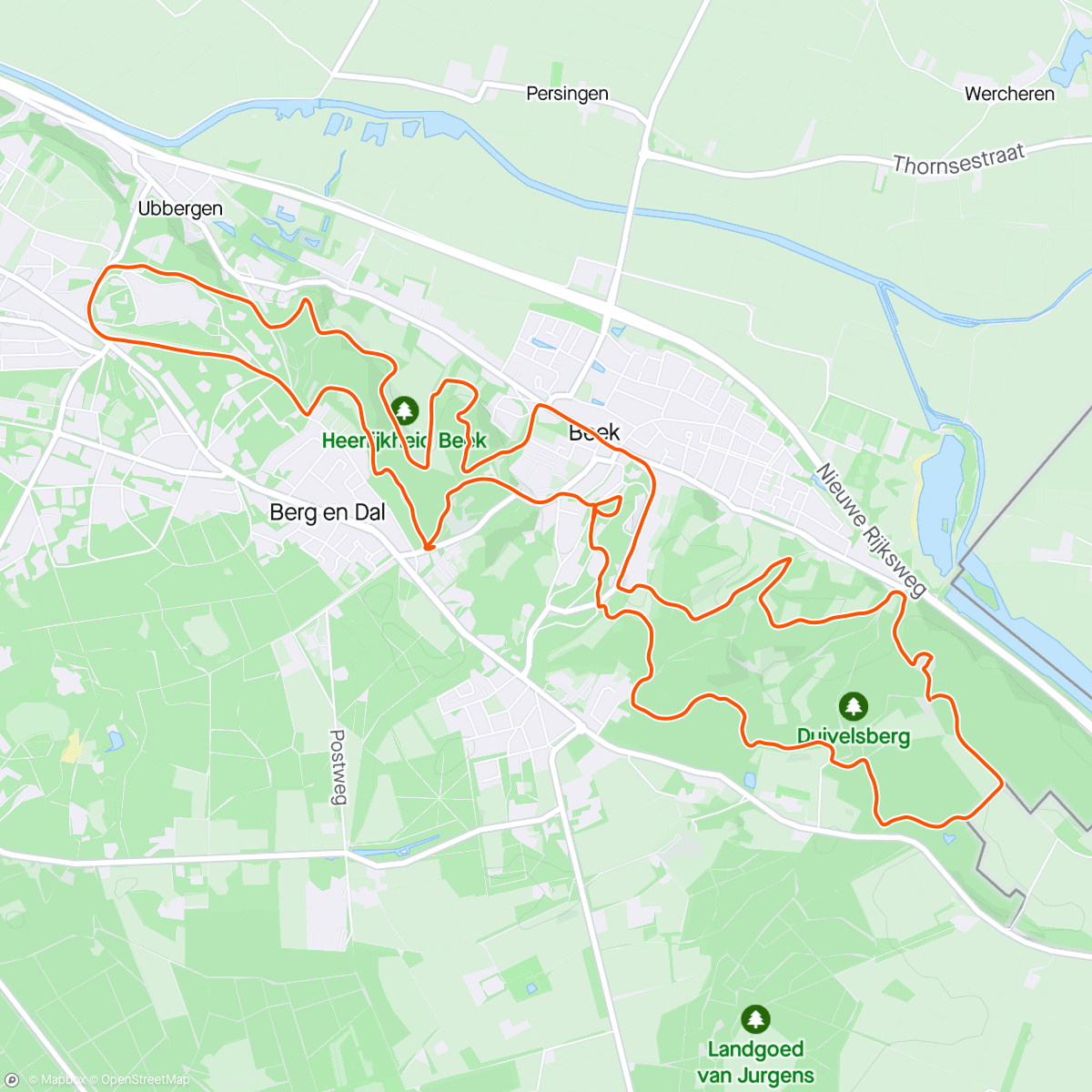Mapa de la actividad, N70 route ↗️↘️ met Erik, Jasmijn en Rozzy ☀️ en de laatste km 🌧️