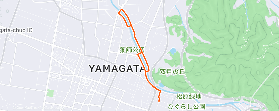 Map of the activity, 半分歩いた