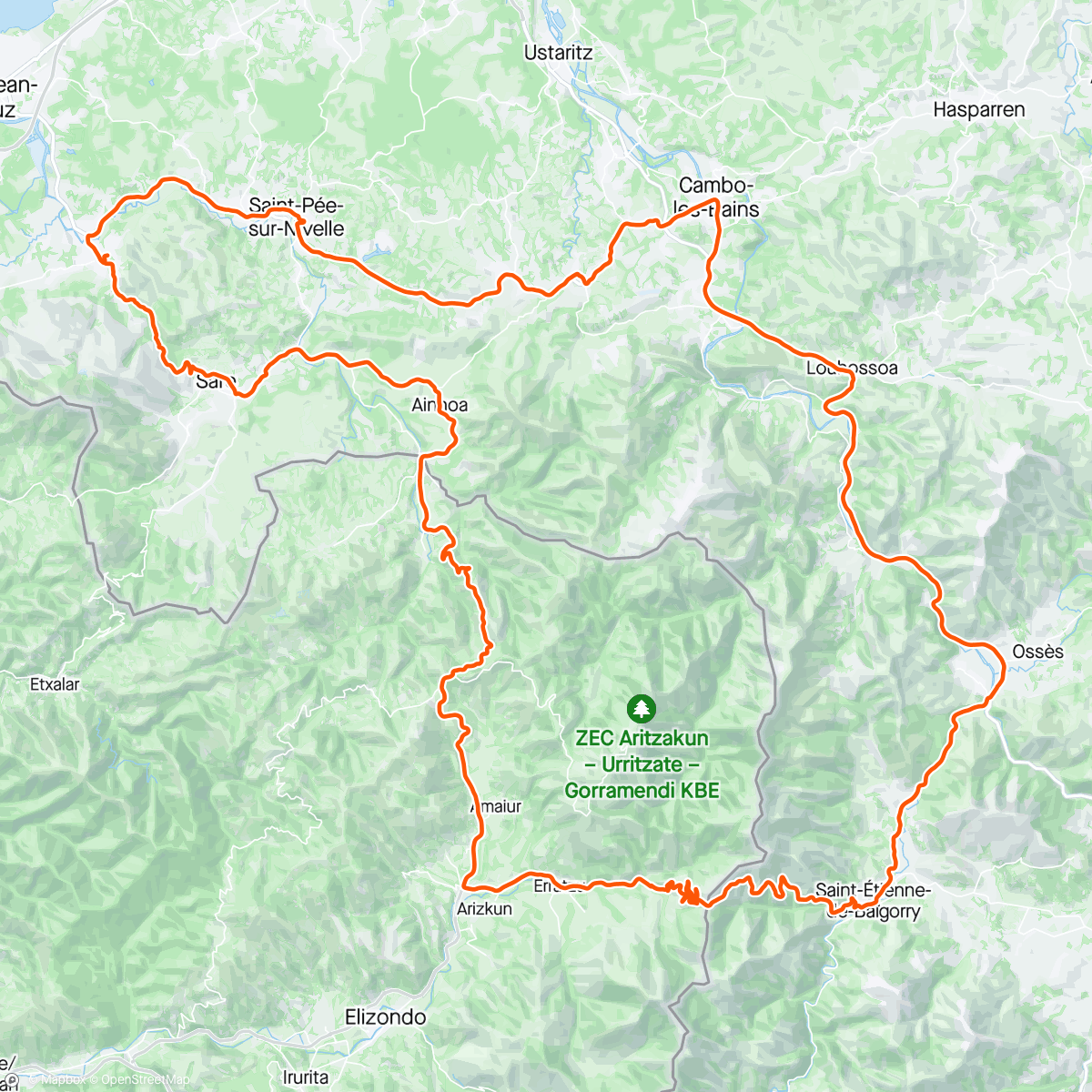 Mapa da atividade, #1 Pyrénées