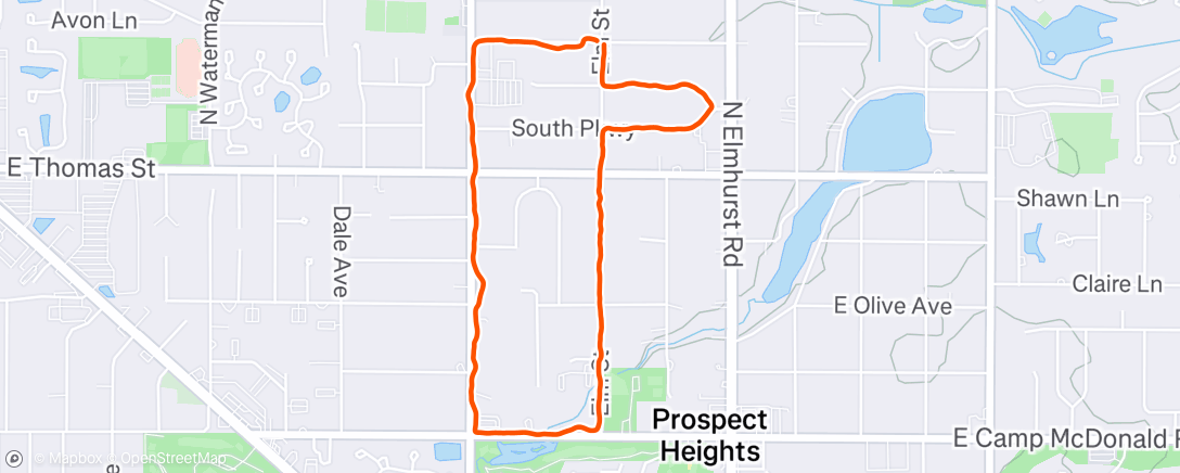 Map of the activity, Run Every Day May #30