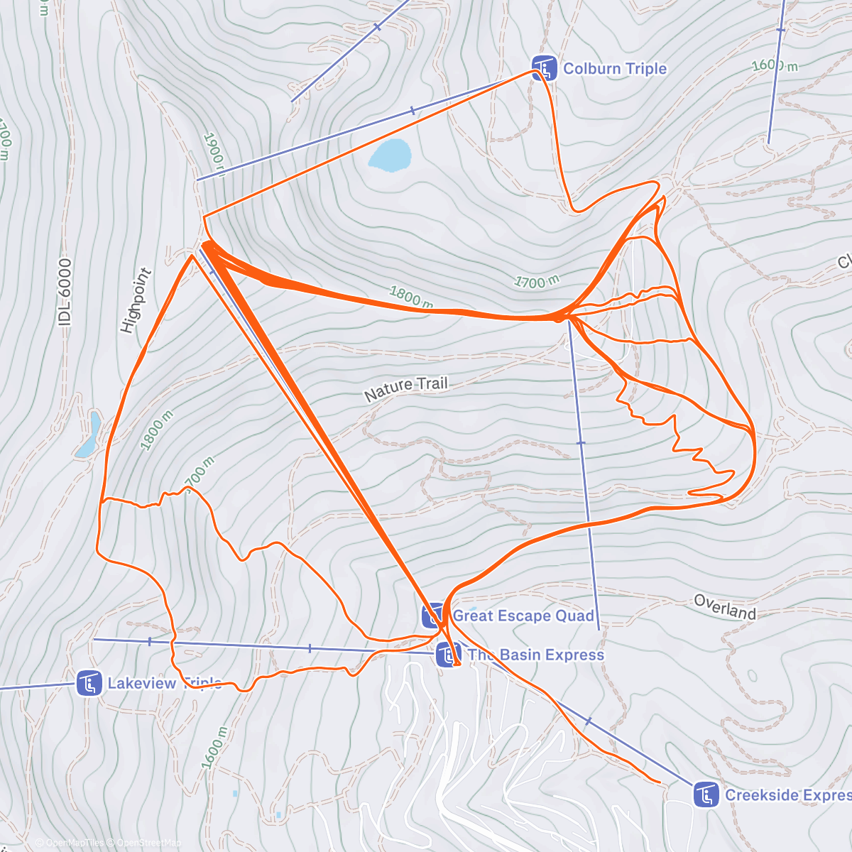 Карта физической активности (Day #14 of 54: Schweitzer Mountain Resort)