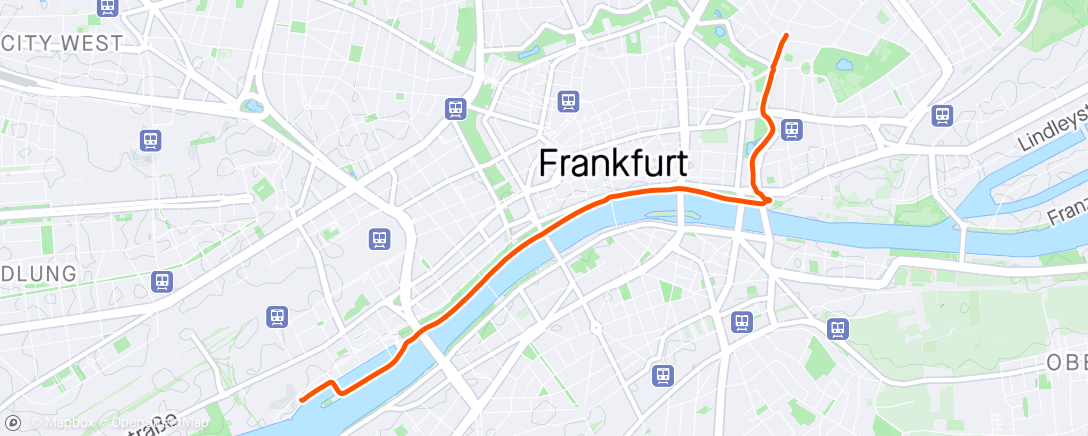 Map of the activity, Frankfurt am Main
