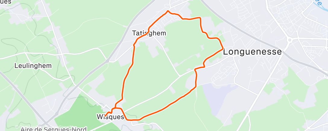 Карта физической активности (Course à pied le matin)