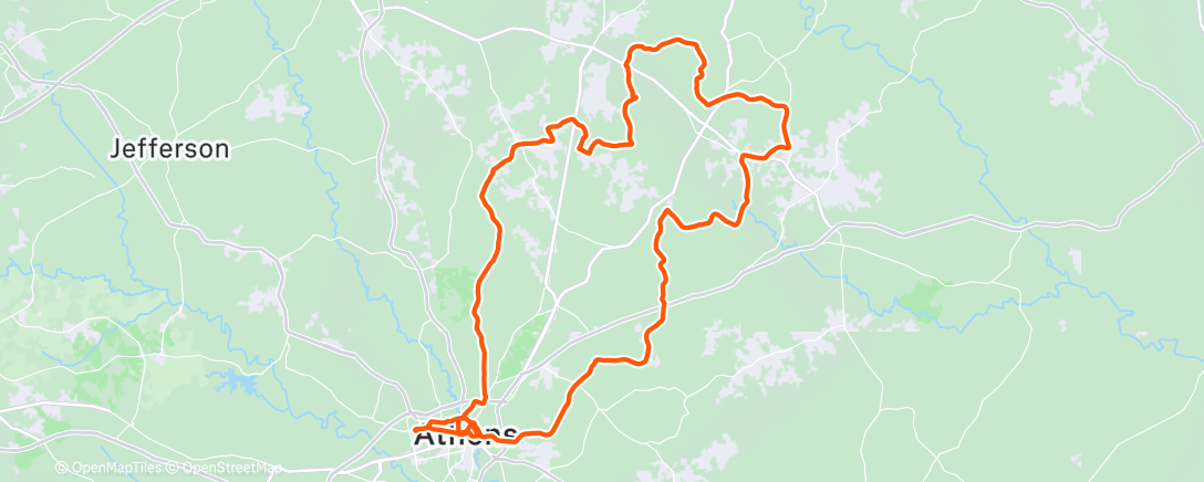 Карта физической активности (Morning Ride)