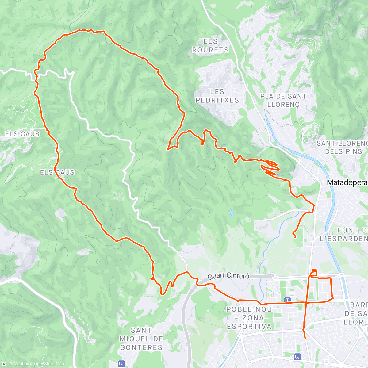 Mapa da atividade, Obac gravel