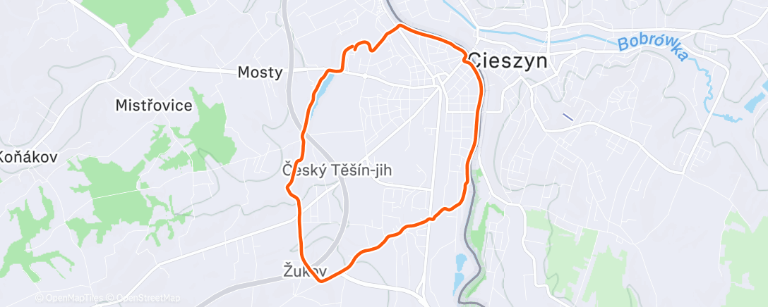 Map of the activity, Afternoon Walk