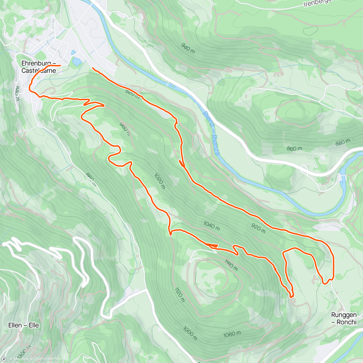 Mapa da atividade, Ochtendhike