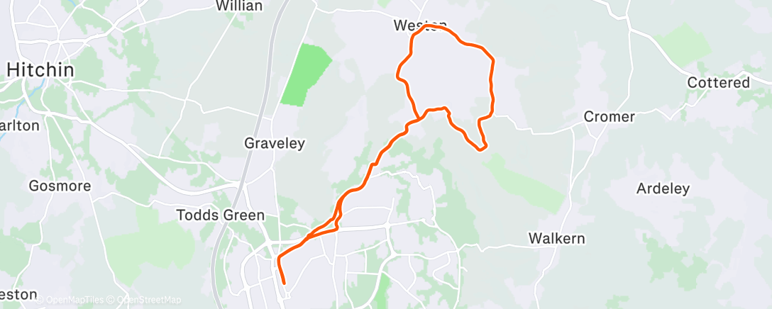 Карта физической активности (Sunday Long Run)