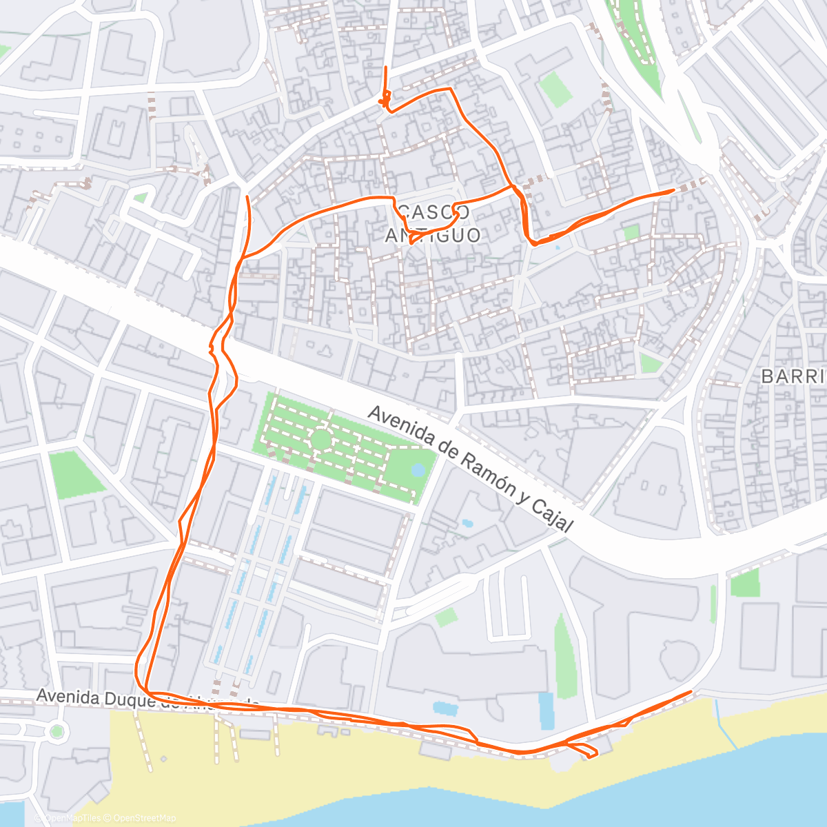 Карта физической активности (Afternoon Walk)