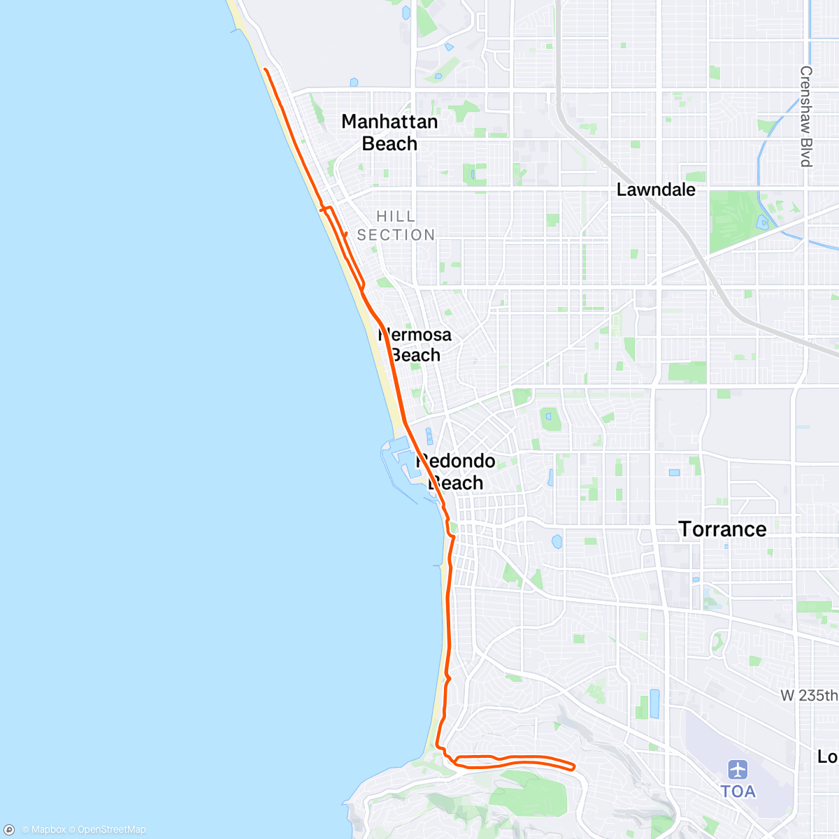 Map of the activity, Morning Ride