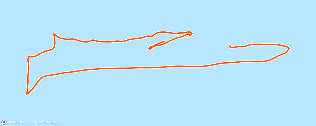 Map of the activity, Stand-up paddle dans l'après-midi