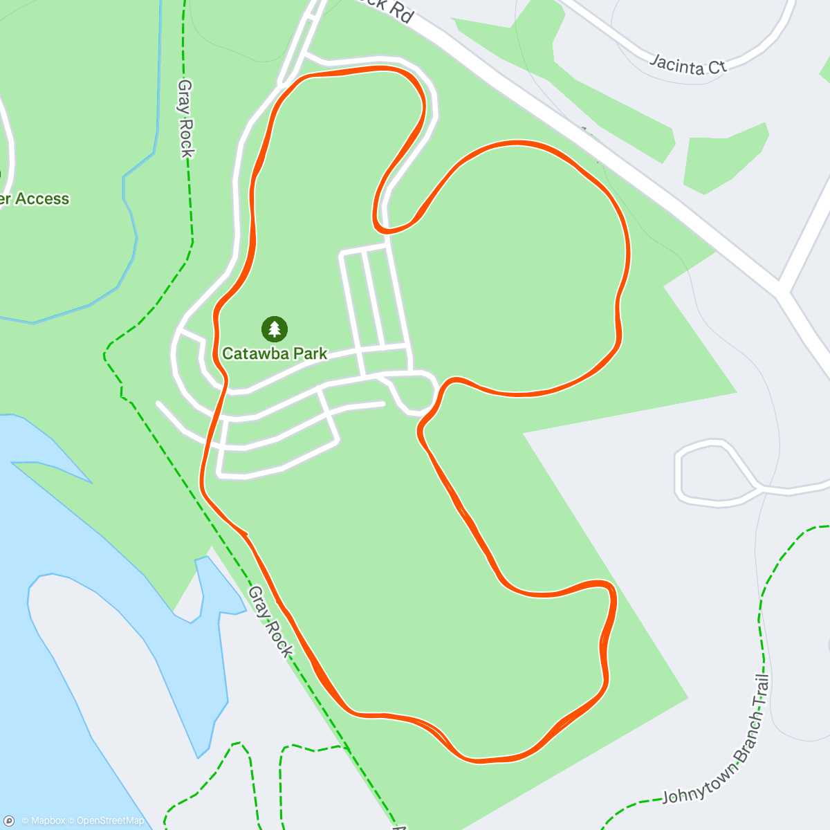 Map of the activity, Morning Run