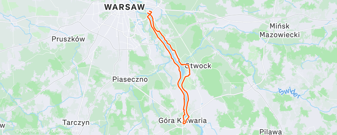 Map of the activity, Morning Ride