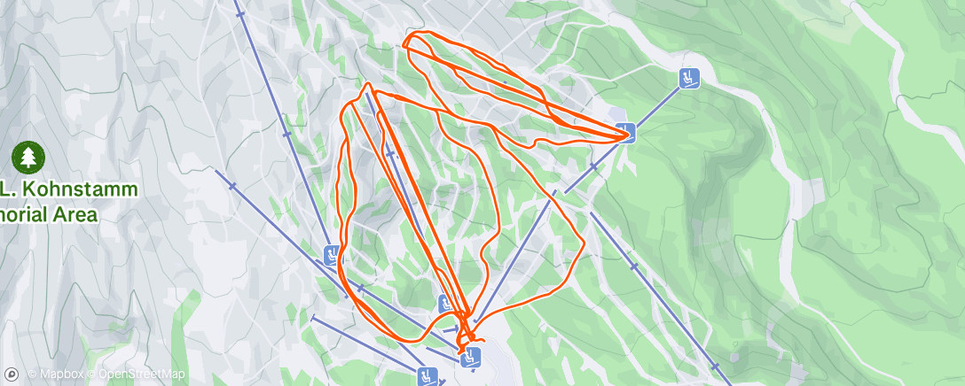 Map of the activity, Morning Snowboard