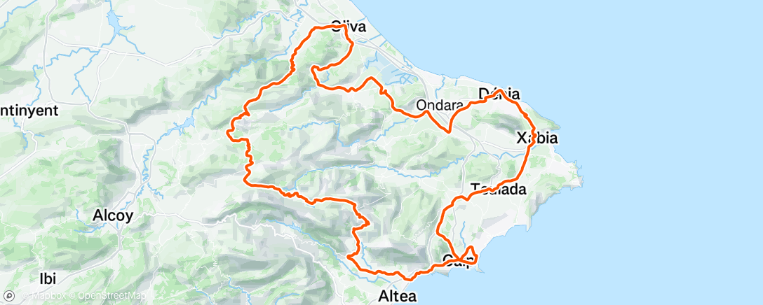 Map of the activity, Morning Ride