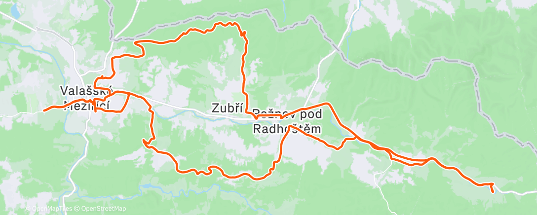 Map of the activity, Morning Gravel Ride