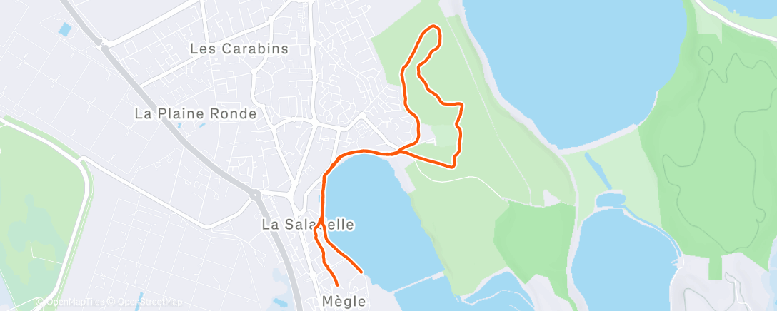 Map of the activity, Marche matinale