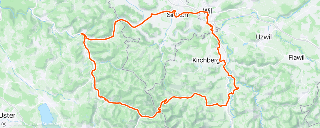 Карта физической активности (Sirnach-Ganterschwil-Hulftegg)
