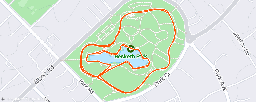 Map of the activity, Parkrun#88