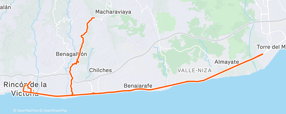 Карта физической активности (Bicicleta por la mañana)