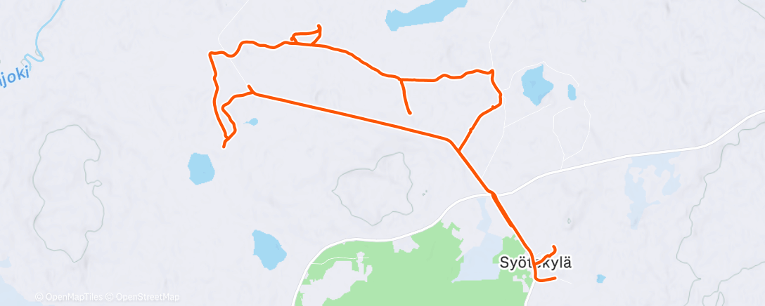 Map of the activity, Koristelua