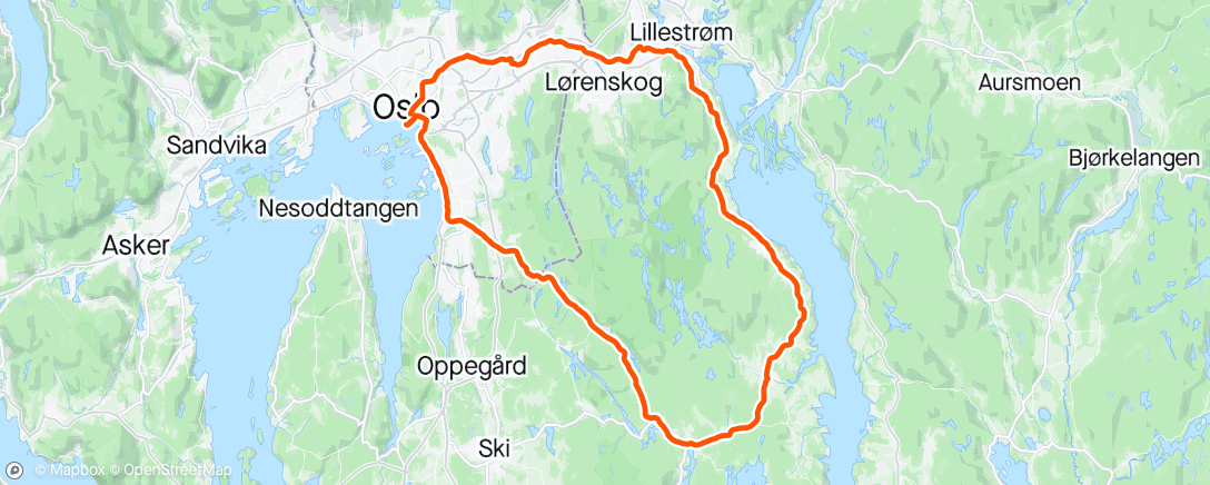 「Enebakk Rundt」活動的地圖