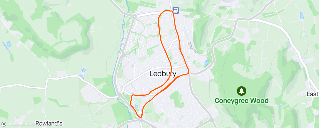 Map of the activity, Ledbury Mayor's (6) mile(s)