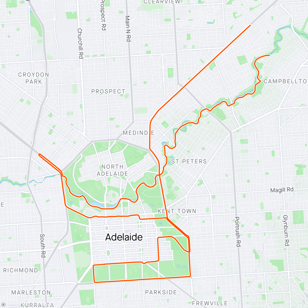 Map of the activity, Looks like I'm lost ride