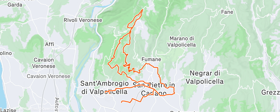 Map of the activity, MTB Valpo