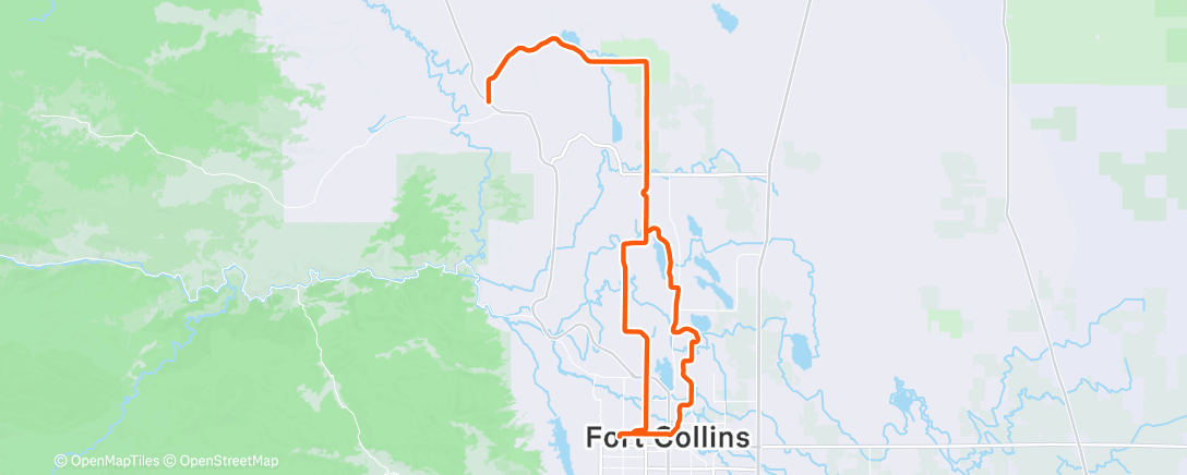 Map of the activity, Morning Gravel Ride