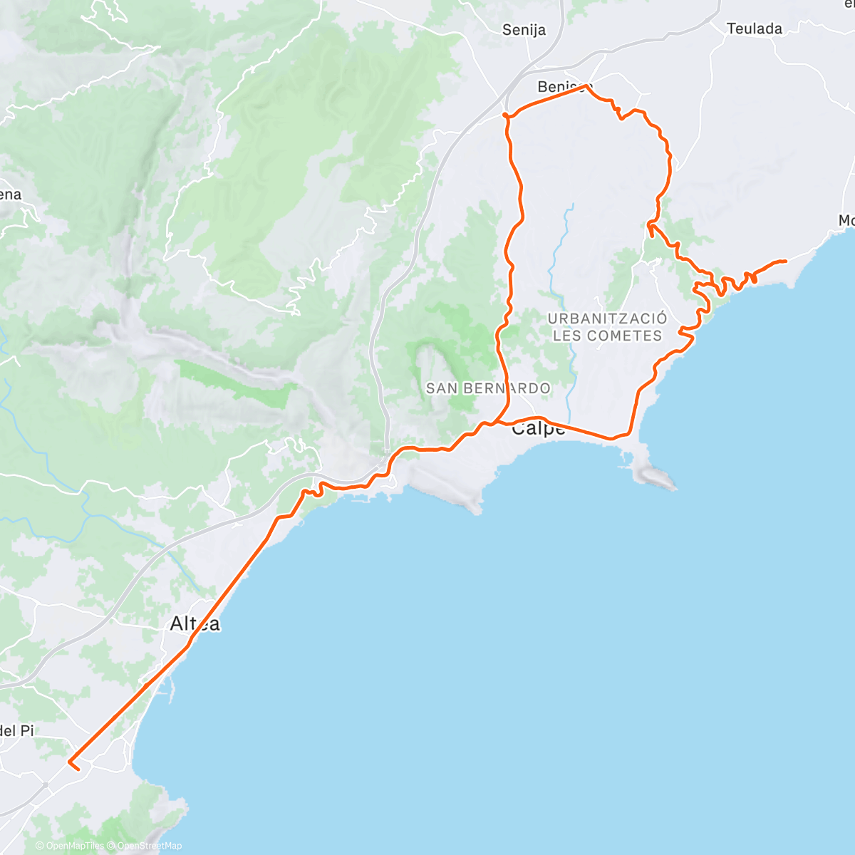 Map of the activity, Coffee and back