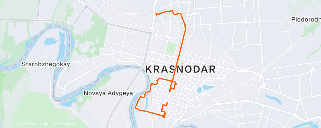 Map of the activity, Afternoon Hike