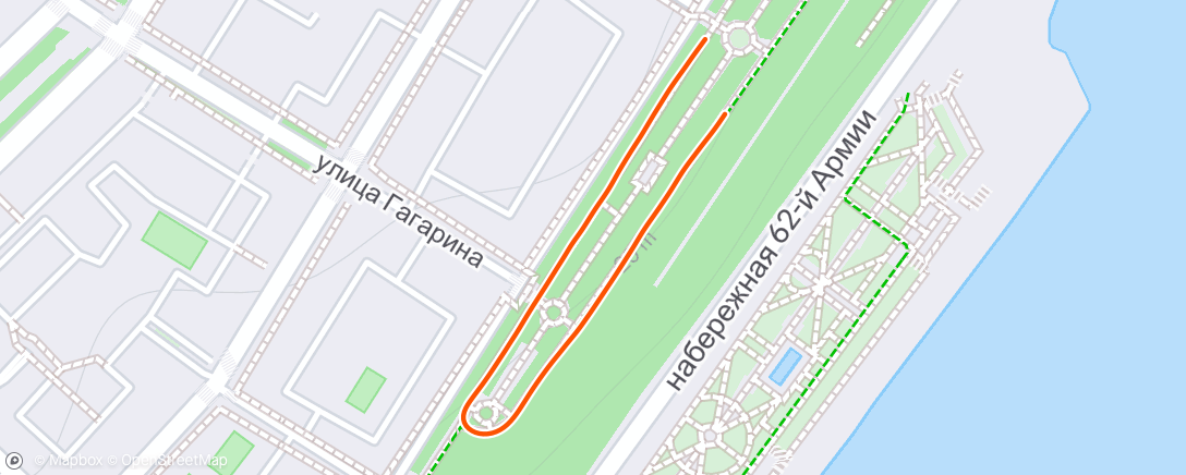 Map of the activity, Morning Run