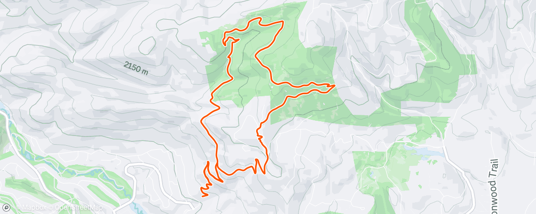 Map of the activity, Morning Ride